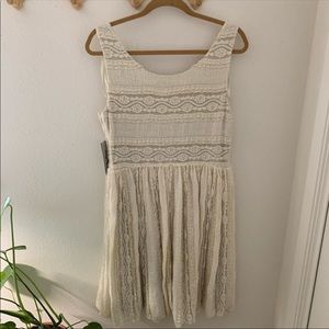 Eliza J. Off White/ Cream Lace dress (NWT)